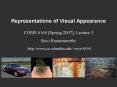 Representations of Visual Appearance PowerPoint PPT Presentation