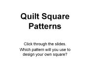 Quilt Square Patterns