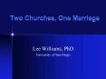 Two Churches, One Marriage PowerPoint PPT Presentation
