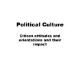 Political Culture PowerPoint PPT Presentation
