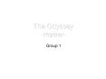 The Odyssey -Homer- PowerPoint PPT Presentation