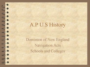 A'P U'S History