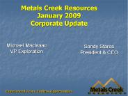 Metals Creek Resources