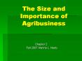 The Size and Importance of Agribusiness PowerPoint PPT Presentation