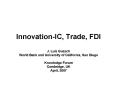 Innovation-IC, Trade, FDI PowerPoint PPT Presentation