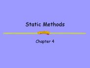 Static Methods