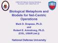 Biological Metaphors and Models for NetCentric Operations PowerPoint PPT Presentation