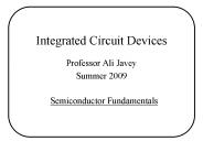 Integrated Circuit Devices