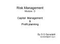 Risk Management Module D Capital Management PowerPoint PPT Presentation