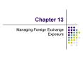 Managing Foreign Exchange Exposure