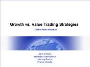 Growth vs. Value Trading Strategies