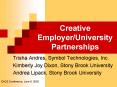 Creative EmployerUniversity Partnerships PowerPoint PPT Presentation