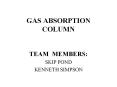 GAS ABSORPTION COLUMN PowerPoint PPT Presentation
