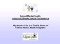 School Mental Health: Improving Developmental Competency Algonquin Child and Family Services School PowerPoint PPT Presentation