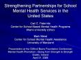 Strengthening Partnerships for School Mental Health Services in the United States PowerPoint PPT Presentation