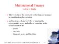 Multinational Finance by Kirt C. Butler PowerPoint PPT Presentation