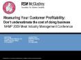 Measuring Your Customer Profitability: Dont underestimate the cost of doing business NAMP 2009 Meat PowerPoint PPT Presentation