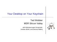 Your Desktop on Your Keychain