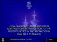 LOCAL MANUFACTURERS AND LOCAL CONTRACTORS INTRODUCTION TO THE OPPORTUNITIES IN THE AROMATICS PowerPoint PPT Presentation