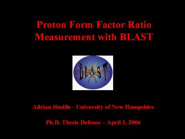 Adrian Sindile University of New Hampshire