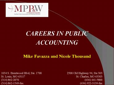 CAREERS IN PUBLIC