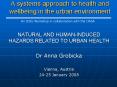 A systems approach to health and wellbeing in the urban environment PowerPoint PPT Presentation