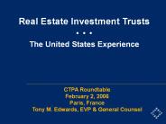 Real Estate Investment Trusts
