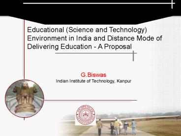 G'Biswas Indian Institute of Technology, Kanpur