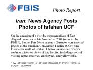 Iran: News Agency Posts Photos of Isfahan UCF