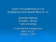 Expert%20Group%20Meeting%20on%20Full%20Employment%20and%20Decent%20Work%20for%20All%20Keynote%20Address%20Drusilla%20K.%20Brown%20Tufts%20University PowerPoint PPT Presentation