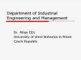 Department of Industrial Engineering and Management PowerPoint PPT Presentation