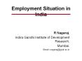 Employment Situation in India PowerPoint PPT Presentation