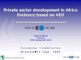 Private sector development in Africa Evidence based on AEO PowerPoint PPT Presentation