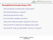 Boeing/McDonnell Douglas Merger (1997)