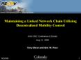 Maintaining a Linked Network Chain Utilizing Decentralized Mobility Control PowerPoint PPT Presentation