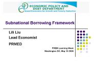 Subnational Borrowing Framework