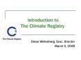 Introduction to The Climate Registry PowerPoint PPT Presentation