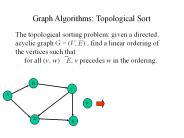 Graph Algorithms: Topological Sort