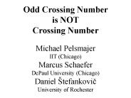 Odd Crossing Number