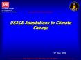 USACE Adaptations to Climate Change PowerPoint PPT Presentation