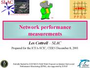 Network performance measurements