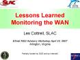 Lessons Learned Monitoring the WAN PowerPoint PPT Presentation