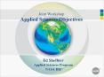 Joint Workshop Applied Sciences Objectives PowerPoint PPT Presentation