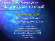 Spatial Data Infrastructure