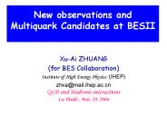 New observations and Multiquark Candidates at BESII