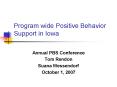 Program wide Positive Behavior Support in Iowa PowerPoint PPT Presentation