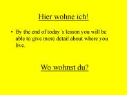 Hier wohne ich!