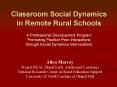 Classroom Social Dynamics in Remote Rural Schools A Professional Development Program Promoting Posit PowerPoint PPT Presentation