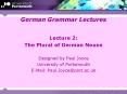 German Grammar Lectures PowerPoint PPT Presentation