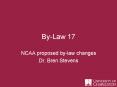 By-Law 17 PowerPoint PPT Presentation
